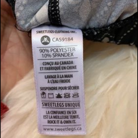 Sweetlegs Fleur-de-Lis leggings one size NWT magnifique - Picture 4 of 9